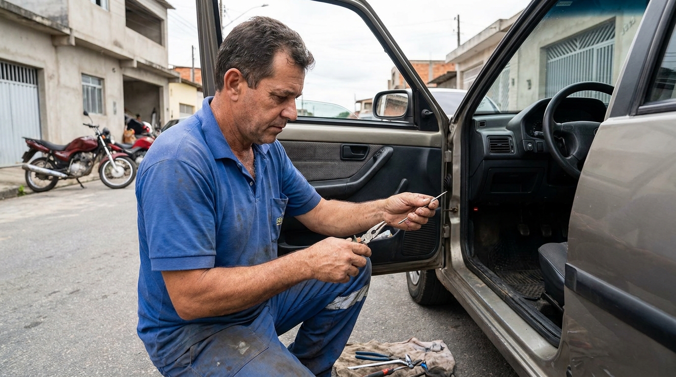 Extração em Cadeado na Cascata, Porto Alegre‑RS